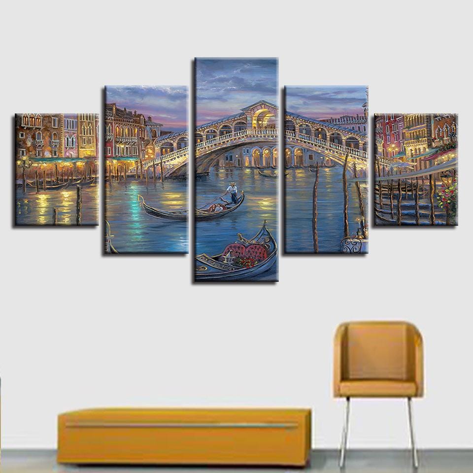 5 PCS Prints Poster Wall Modular Picture Modern Paintings Canvas Art Home Decoration Artwork
