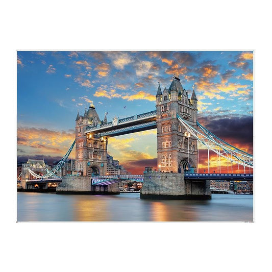 1000 Pieces  DIY Adult Puzzle Jigsaw Puzzle Adult Educational Toys  Puzzle Toy For Children's Gift-Tower bridge-01