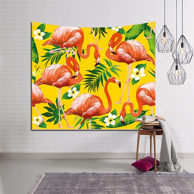 153X130CMTapestries Flamingos