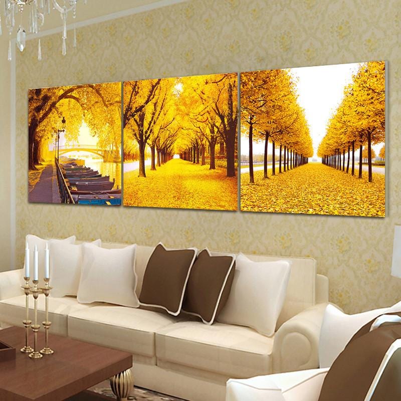 50X150CM-DIY 5D Diamond Painting （Each 50*50cm） for Living Room No frame