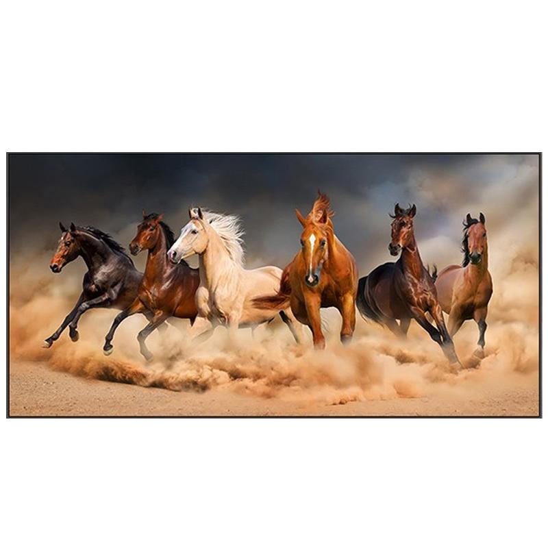 120x50CM-Horses- DIY 5D full Diamond Painting M4167