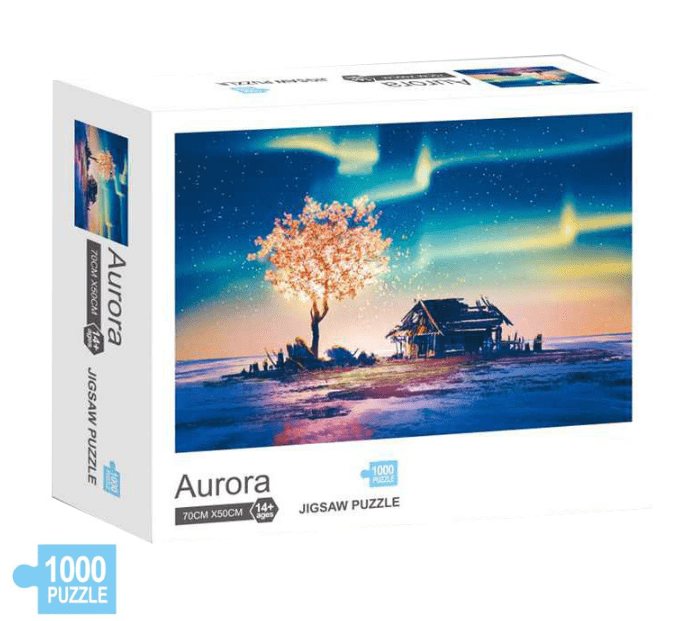 1000 Pieces DIY  Adult Puzzle Jigsaw Puzzle Adult Educational Toys Puzzle Toy For Children's Gift-Aurora