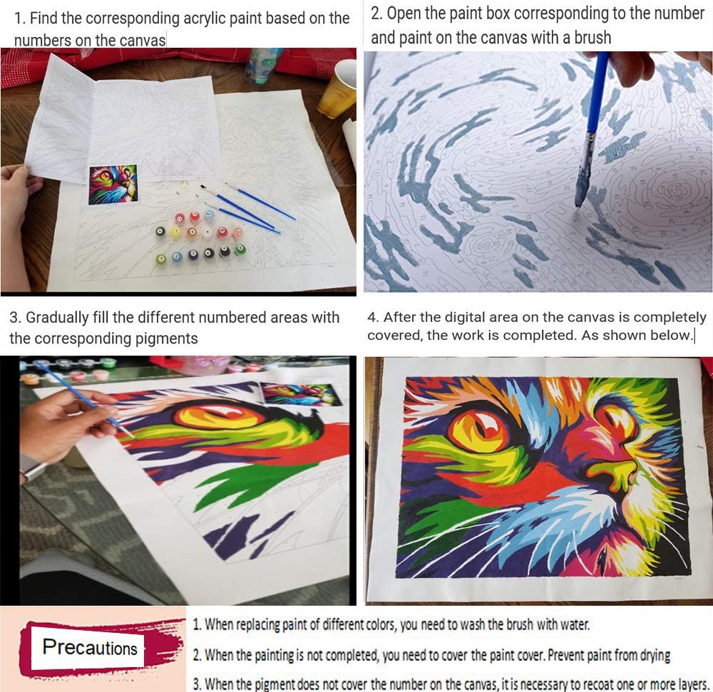 No Framed DIY Oil Painting By Numbers Canvas Wall Art For Living Room Home Decor 40*50CM-Lakeside scenery