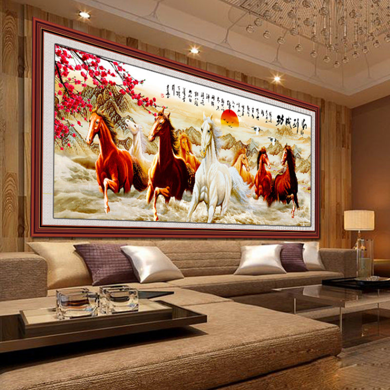 150x65cm Horses 5d diy diamond painting full drill NO FRAME A6162