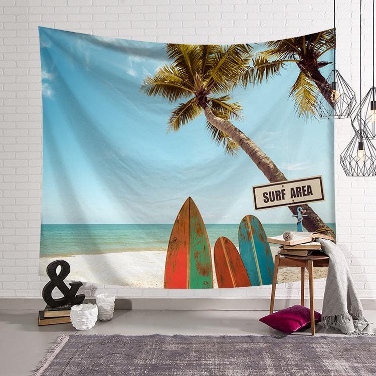 Cashmere 203x150cm Beautiful seaside beaches  tapestries