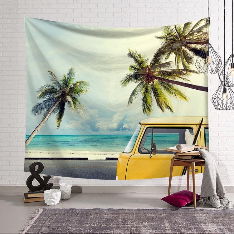 Cashmere 203x150cm Beautiful seaside beaches  tapestries