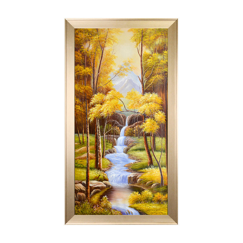 50x80CM Autumn River 5D Full Diamond with AB beads Painting NO Frame  A7739