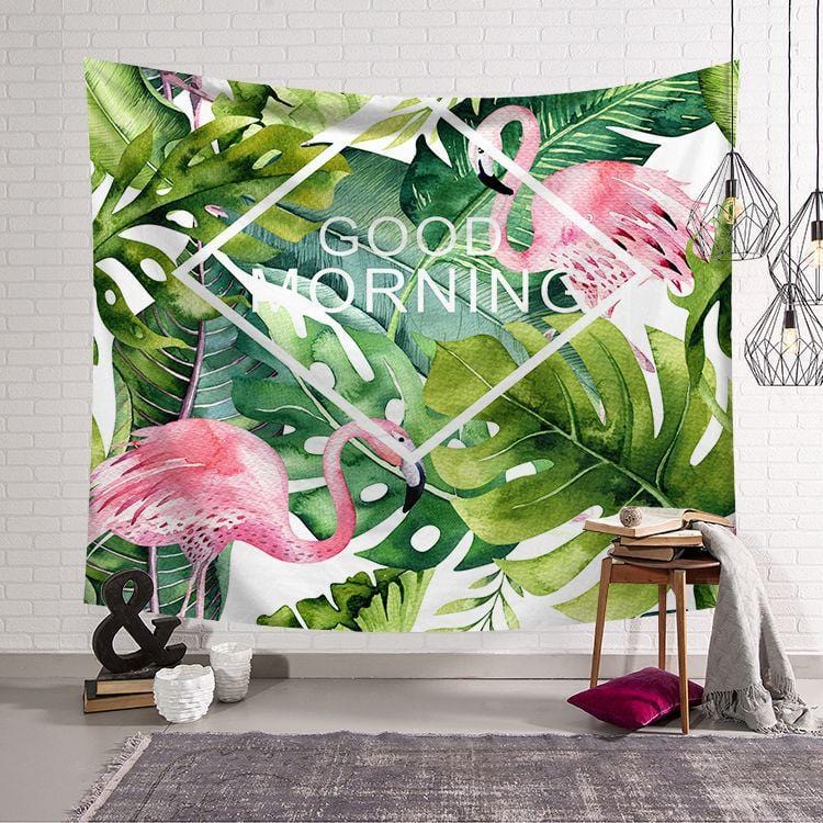 200 x150( Velvet) ins fashion wall green unicorn tapestry