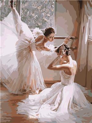 Dance No Framed DIY Oil Painting By Numbers Canvas Wall Art For Living Room Home Decor 40*50CM