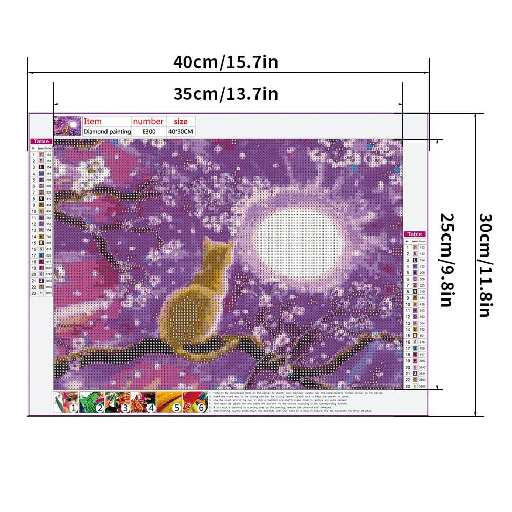 Cat-5D Full Diamond Painting DIY Pictures E300