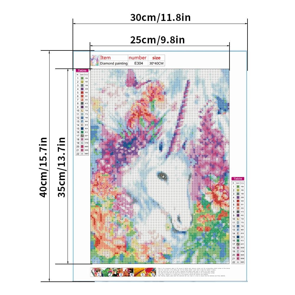 Unicorn-5D Full Diamond Painting DIY Pictures 30X40CM M9245