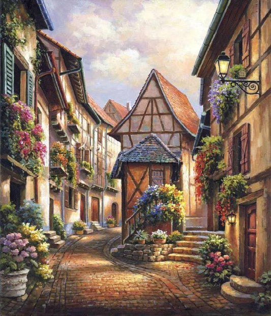 House No Framed DIY Oil Painting By Numbers Canvas Wall Art For Living Room Home Decor 40x50cm