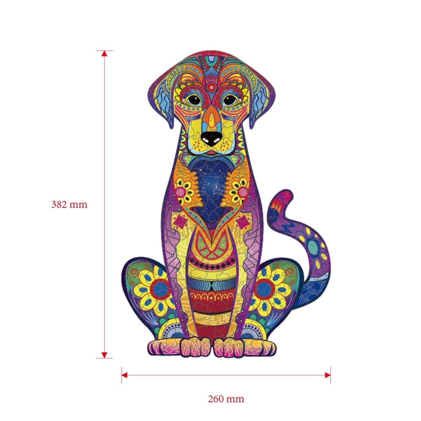 Dog Unique Wooden animal Jigsaw Puzzles Mysterious Chameleon Puzzle Fabulous Gift Interactive Games Toy