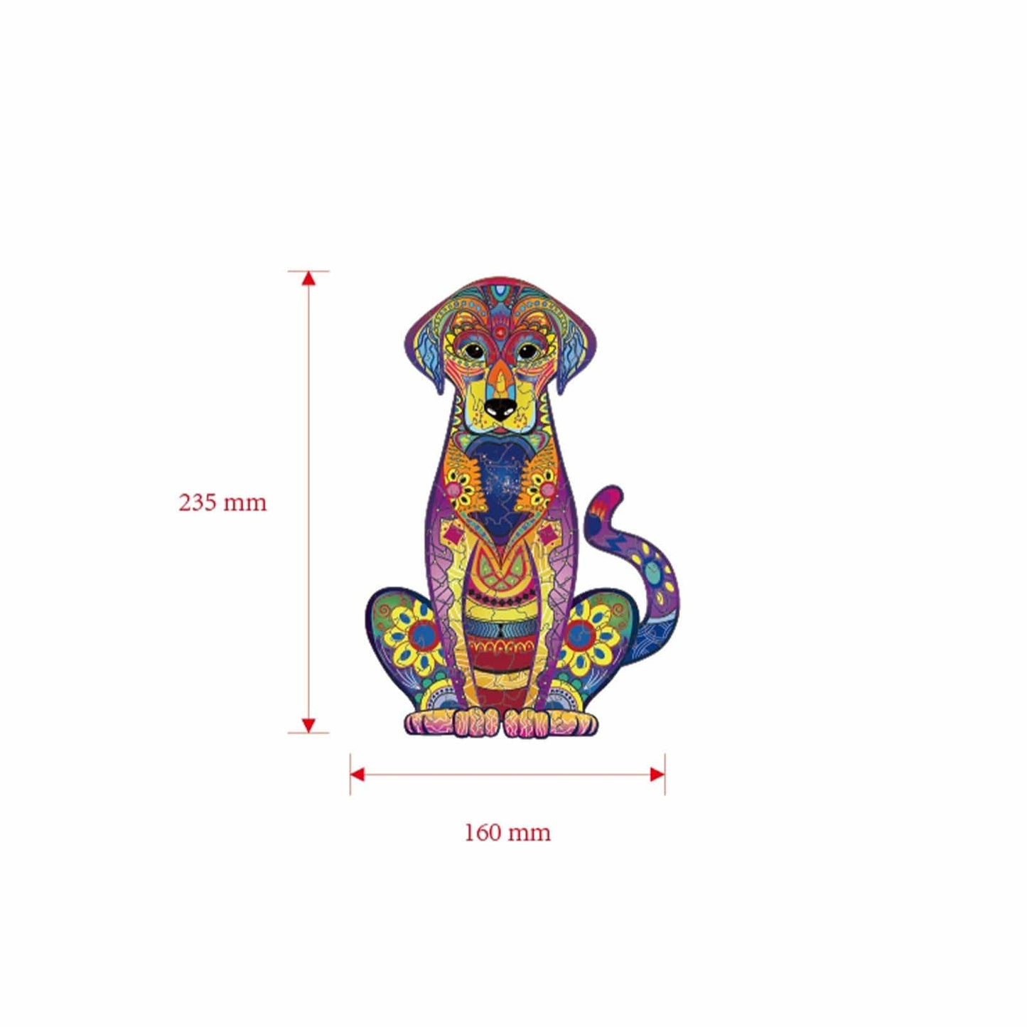 Dog Unique Wooden animal Jigsaw Puzzles Mysterious Chameleon Puzzle Fabulous Gift Interactive Games Toy