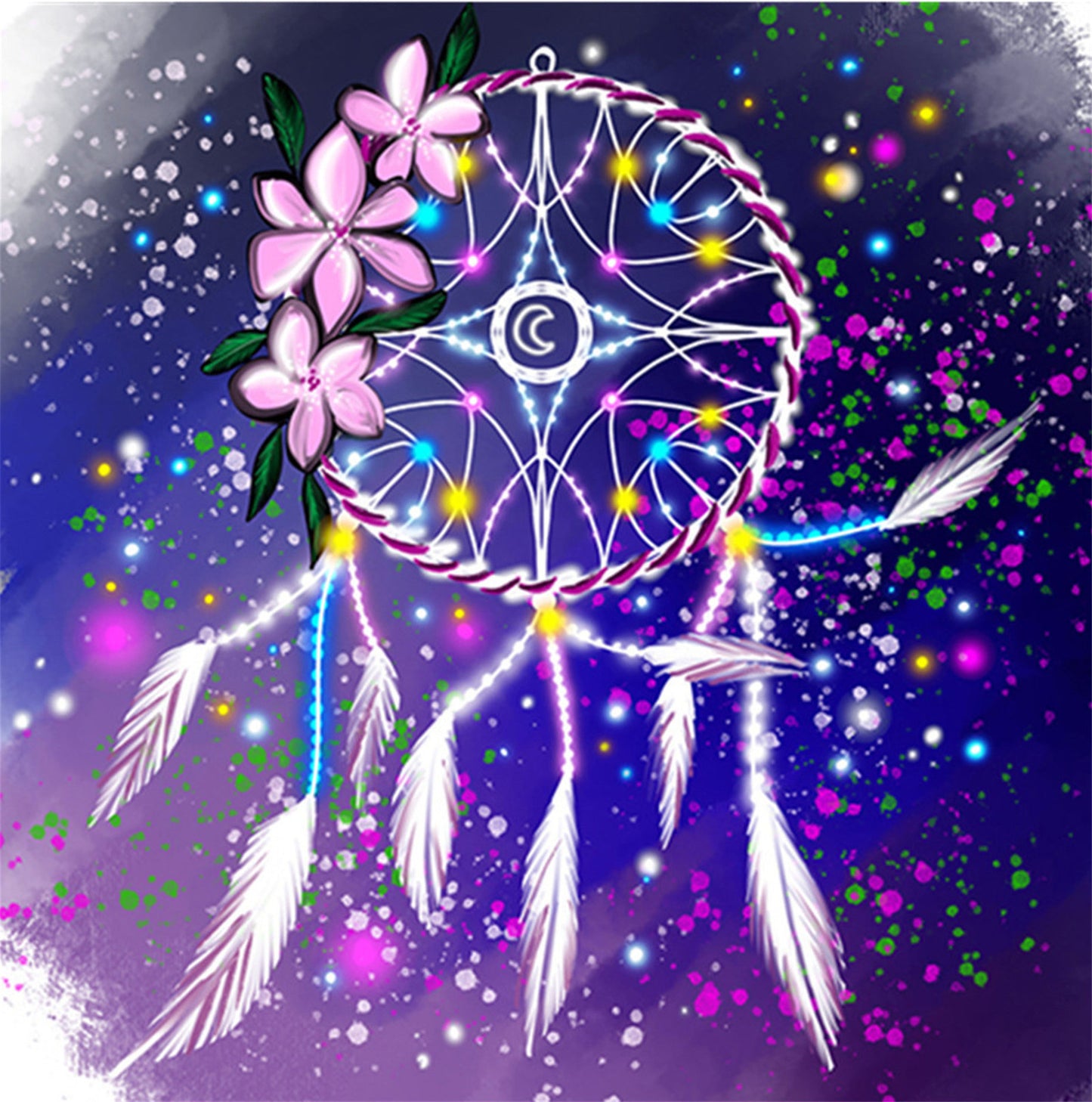 30x30CM dream catcher 5D Full Diamond no frame M3264