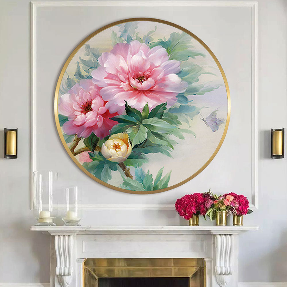 60x60cm peony 5d diy diamond painting full drill NO FRAME M2793