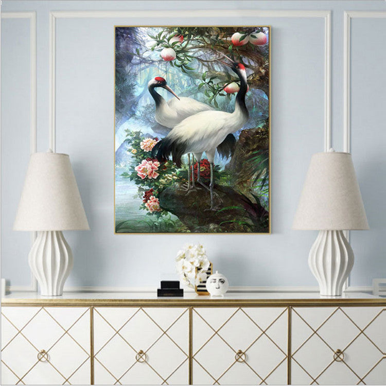 50x70cm Red-crowned Crane 5d diy diamond painting full drill NO FRAME