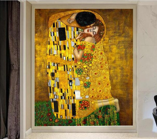 60x120CM Van Gogh's famous painting kissing 5D Full Diamond Painting NO Frame Round diamond