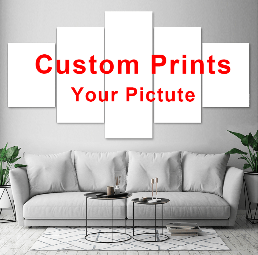 PRIVATE CUSTOMIZED 5 PCS Prints Poster Wall Modular Picture Canvas Art Home Decoration Artwork