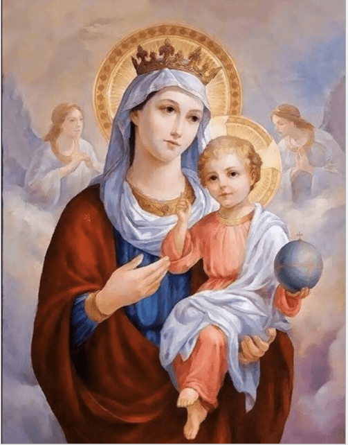 60*80CM-Holly Mary jesus DIY 5D full Diamond Painting