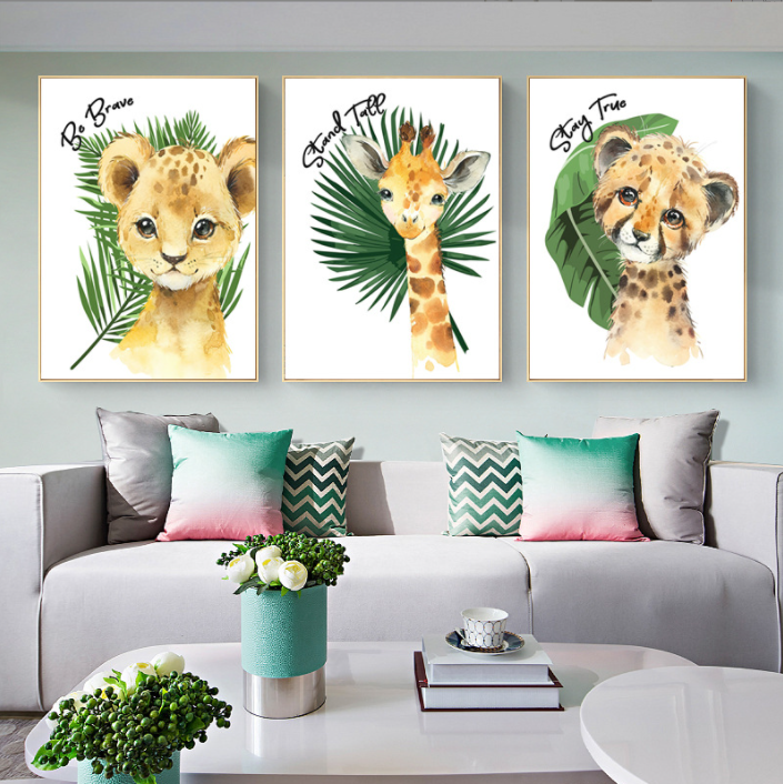 Customized 3pcs 120x50cm plants and animals Cross Stitch Kits 11CT Stamped Full Range of Embroidery Starter Kit for Beginners Pre-Printed Pattern