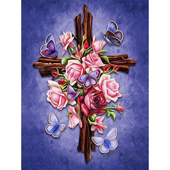 Religion Series  Cross Stitch Kits 11CT Stamped  Full Range of Embroidery Starter Kit for Beginners Pre-Printed Pattern