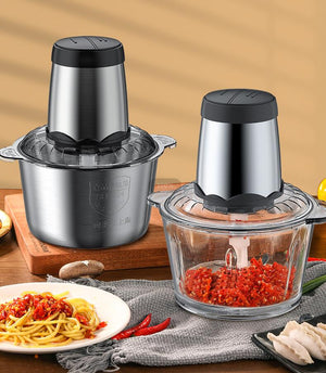 2L Stainless Steel Electric Chopper Meat Grinder Mincer Food Processor  Slicer Vegetable Food Chopper Meat Slicer Machine