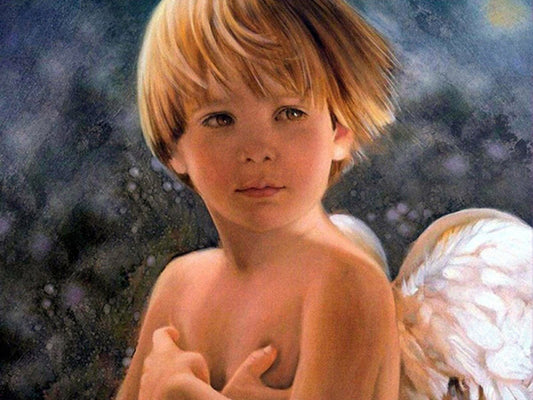 40x30cm Angel boy 5d diy diamond painting full drill NO FRAME