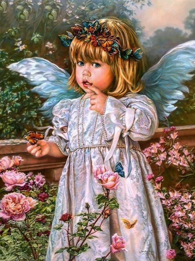 40x50cm Angel girl 5d diy diamond painting full drill NO FRAME