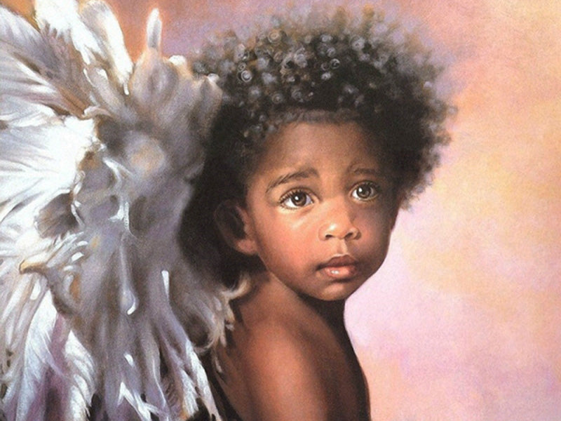 30x40cm Angel boy 5d diy diamond painting full drill NO FRAME