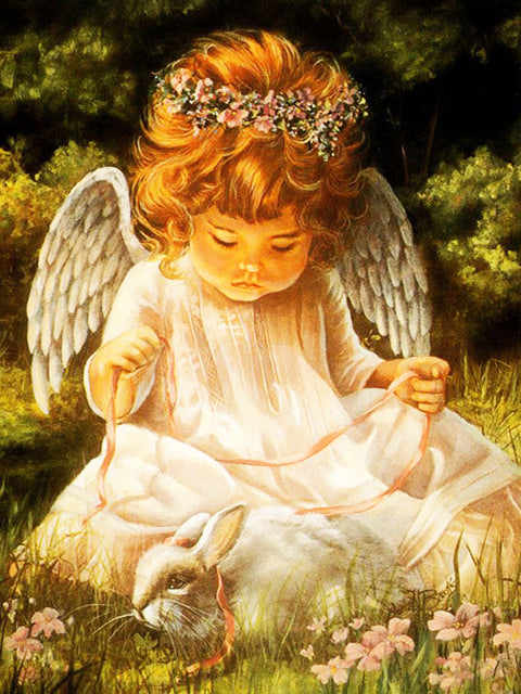 40x50cm Angel girl 5d diy diamond painting full drill NO FRAME