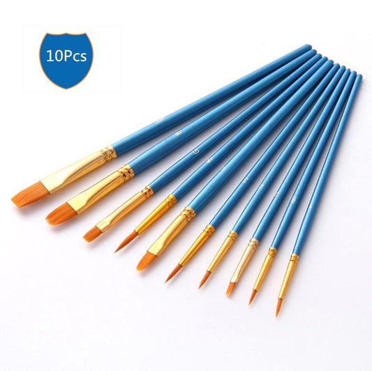 ❤Not Sold Separately❤  10Pcs Artist Paintbrushes Paint Brushes for Acrylic Oil Watercolor Body Face Painting Rock Painting Kit