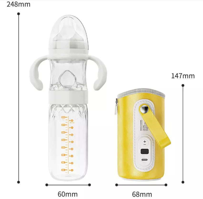 Baby Bottles - PPSU Baby Feeding Bottle, Medium Flow Nipple- Powder Box , 8 oz (240ML)