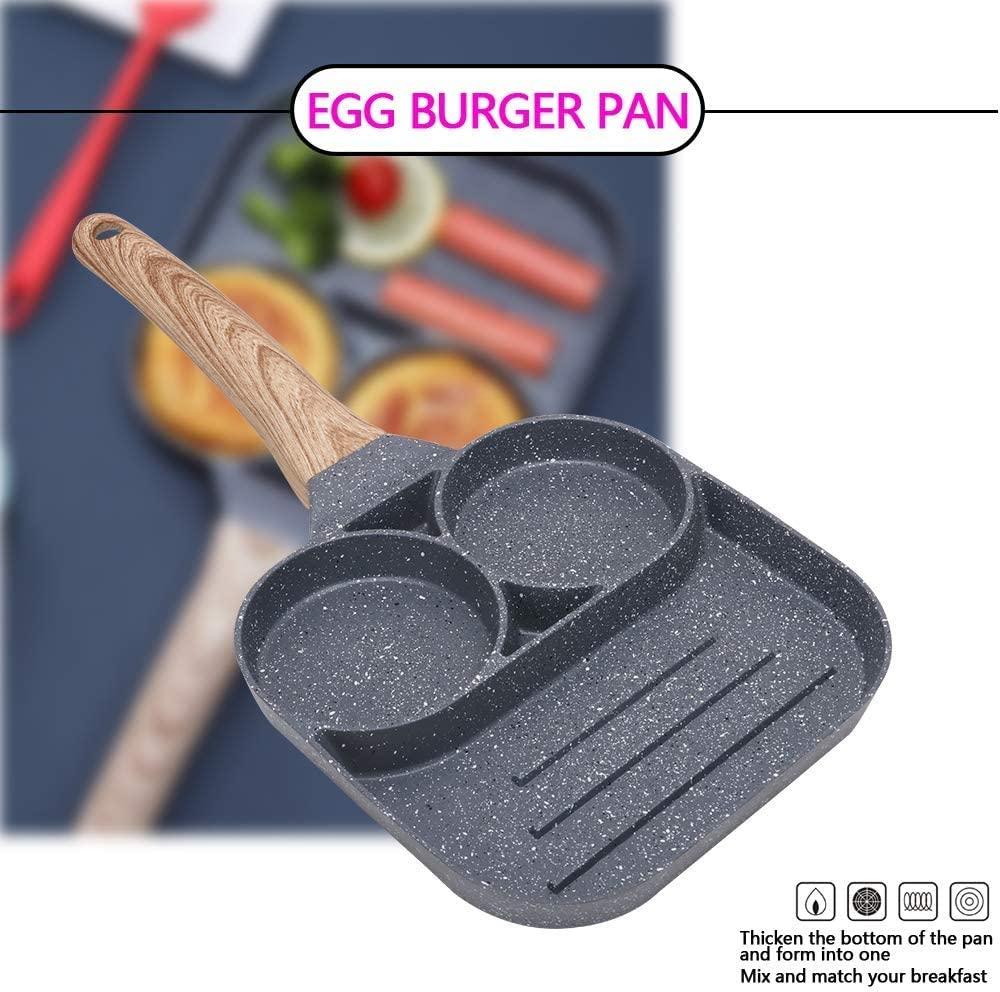 Egg Frying/Cooking Pan, 2-Cups Non-stick Multipurpose Hamburger Frying Pan cookware Fried Egg,Pancake,Omelette pan