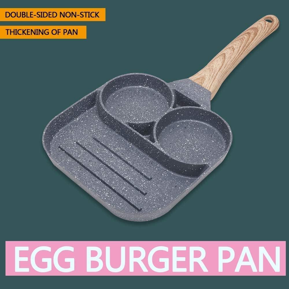 Egg Frying/Cooking Pan, 2-Cups Non-stick Multipurpose Hamburger Frying Pan cookware Fried Egg,Pancake,Omelette pan