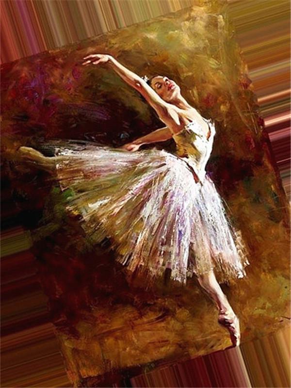 40x50cm Ballet 5D Diamond Painting Round drill NO FRAME