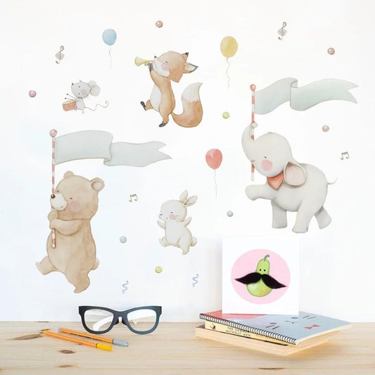 Animal Wall Sticker Children's Room Wall Decoration Graffiti Sticker PVC