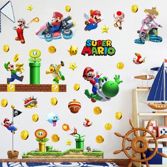 Mario Sticker Wall Decoration Sticker of Children's Room