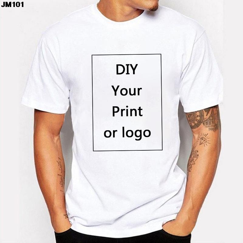 Customized Printed T-Shirt Women and Men's Tops Tshirt  DIY Your Like Photo Or Logo Custom