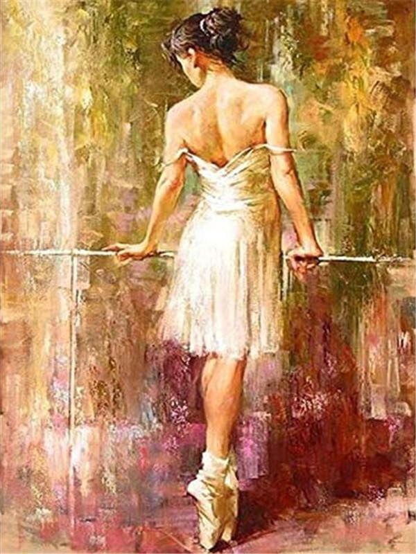 40x50cm Ballet 5D Diamond Painting Round drill NO FRAME