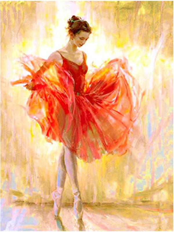 40x50cm Ballet 5D Diamond Painting Round drill NO FRAME