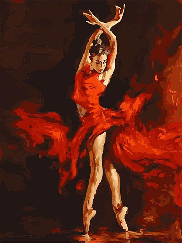 40x50cm Ballet 5D Diamond Painting Round drill NO FRAME