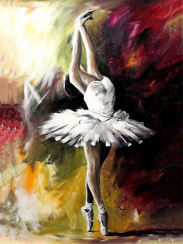 40x50cm Ballet 5D Diamond Painting Round drill NO FRAME