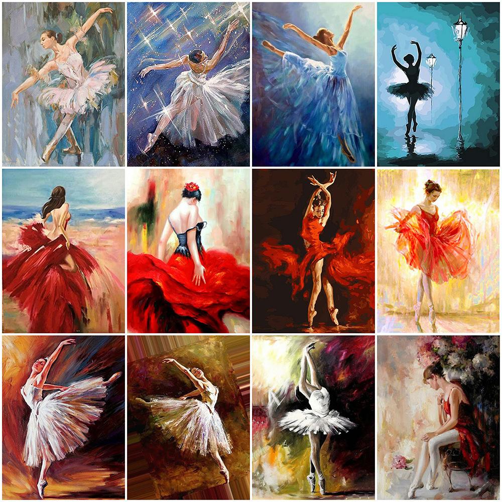 40x50cm Ballet 5D Diamond Painting Round drill NO FRAME