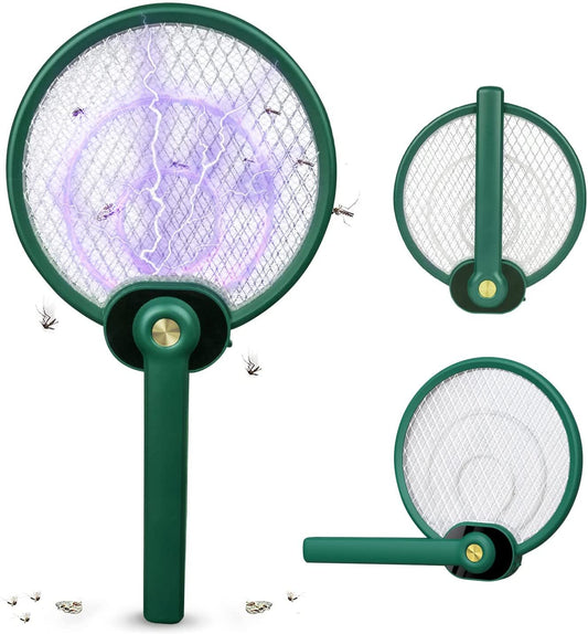 Mosquito Killer,Foldable Fly Swatter Bug Zapper Lamp,Racket 2 in 1,Auto-On Attract to Zap Flying Insects