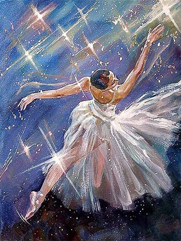 40x50cm Ballet 5D Diamond Painting Round drill NO FRAME