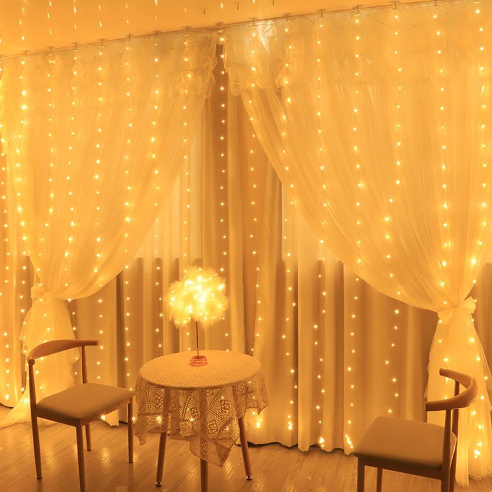 3*3m String Lights Remote Control 300LED