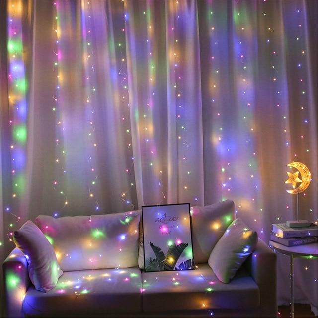 3*3m String Lights Remote Control 300LED