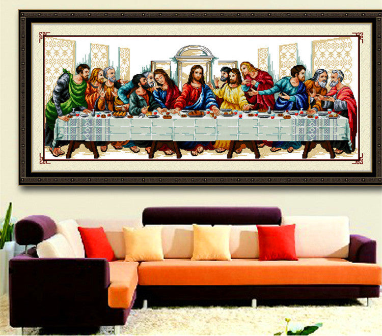 150x60CM The Last Supper 5D Full Diamond Painting DIY Pictures